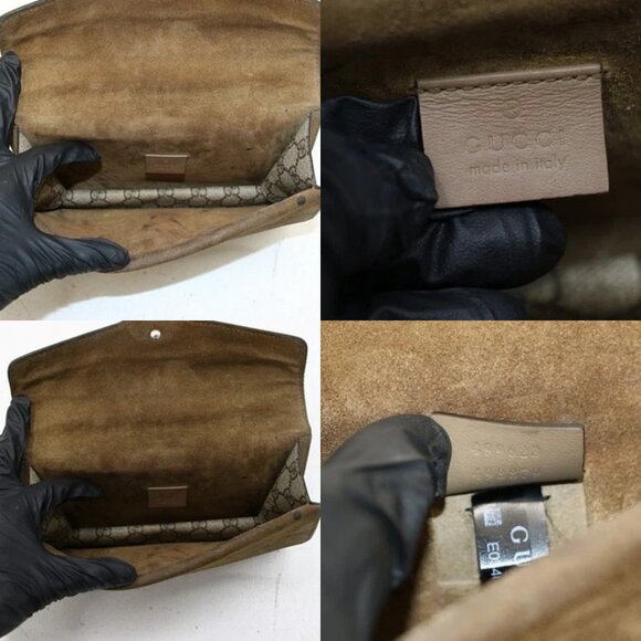 GUCCI Dionysus GG Supreme Small Beige Shoulder Bag - Picture 14 of 15